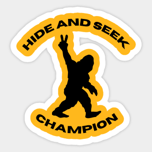 Hide and seek champion! Sticker